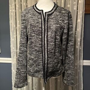 Talbots Black/White Tweed Blazer
